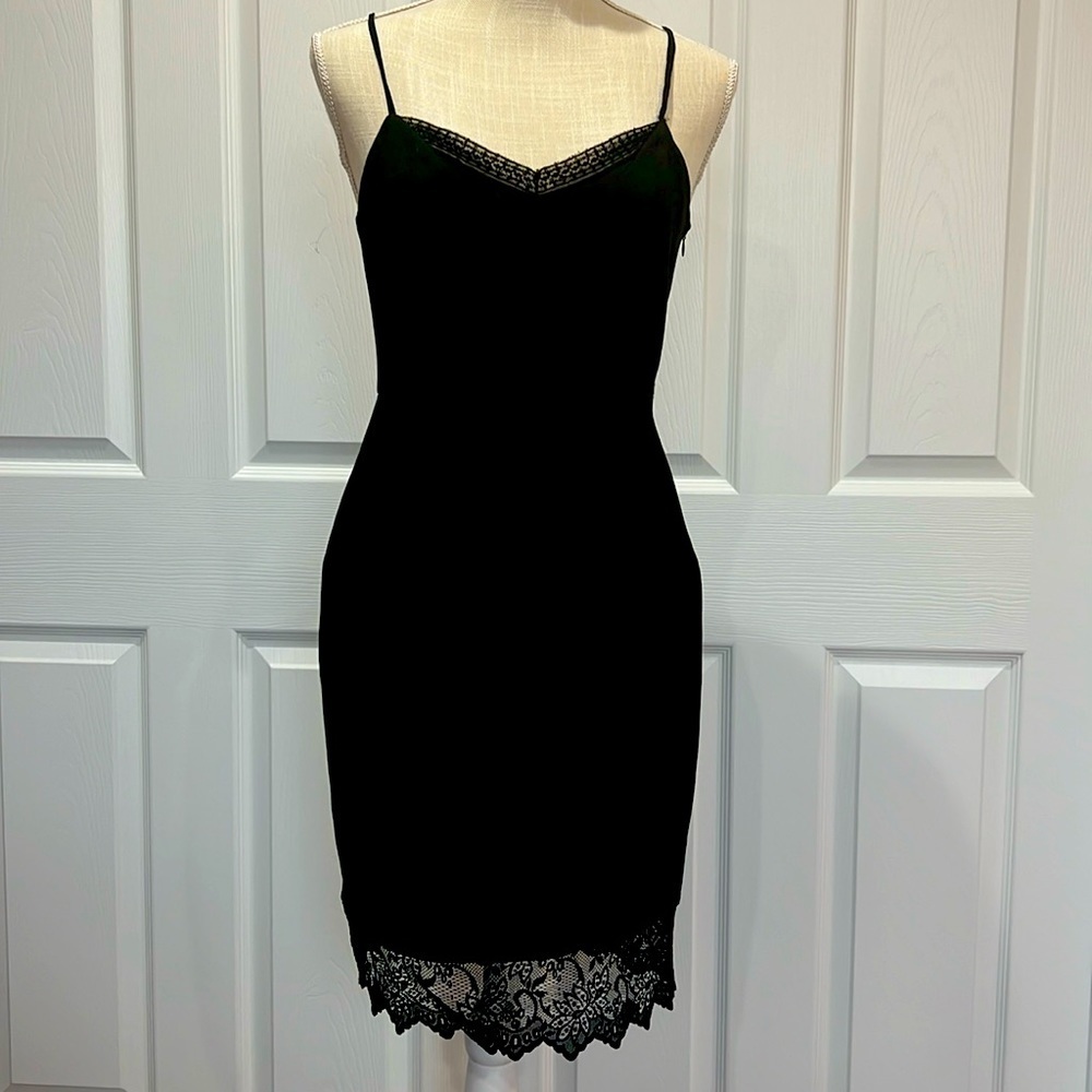 Black cocktail dress, Zara, size L, New​​